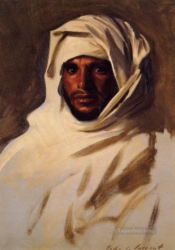 Un retrato árabe beduino John Singer Sargent Pinturas al óleo